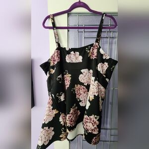 Sleeveless floral top